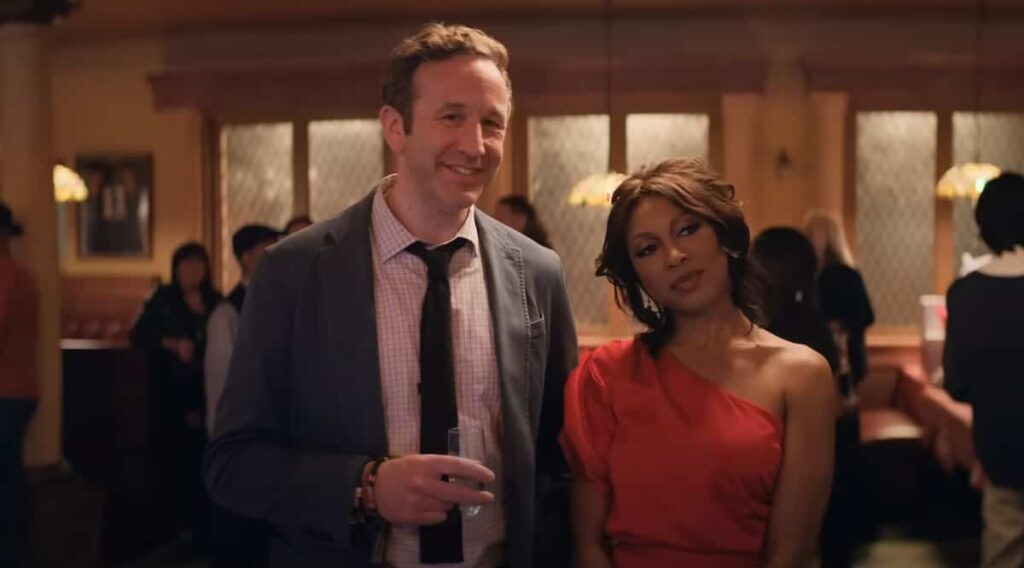 Chris O'Dowd and Gabrielle Dennis starring as Dusty and Cass in the big door prize season 1